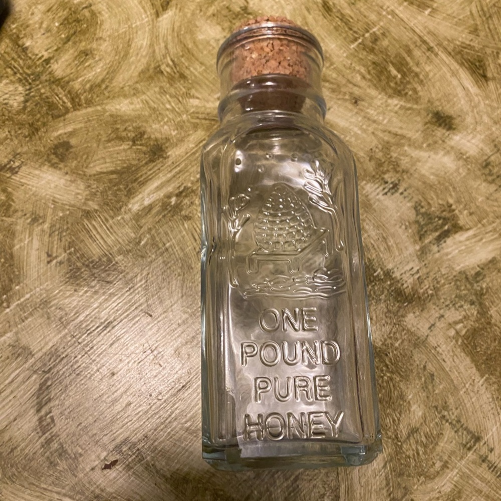 Glass Honey Jar with Cork Lid